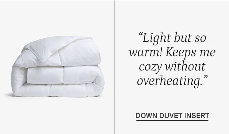 Down duvet insert