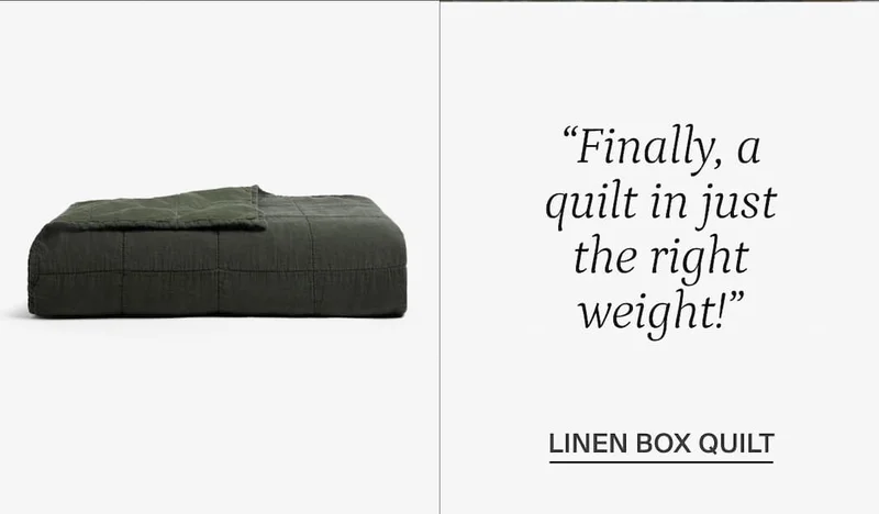 Linen box quilt