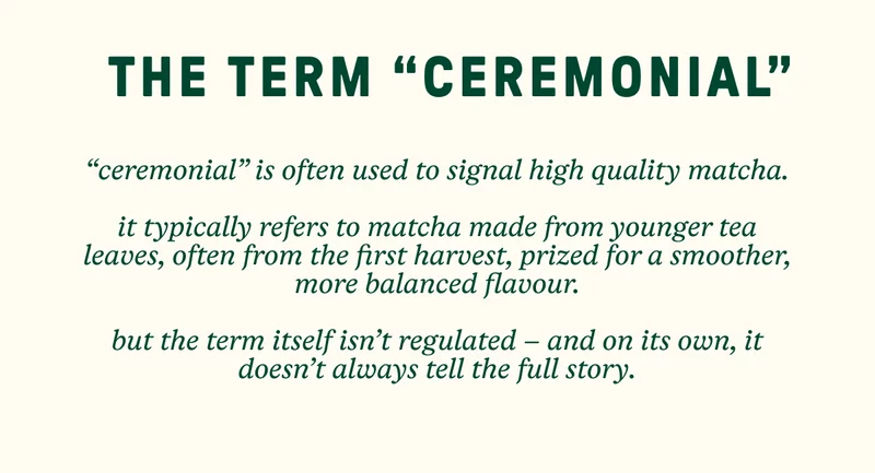 The Term "Ceremonial"