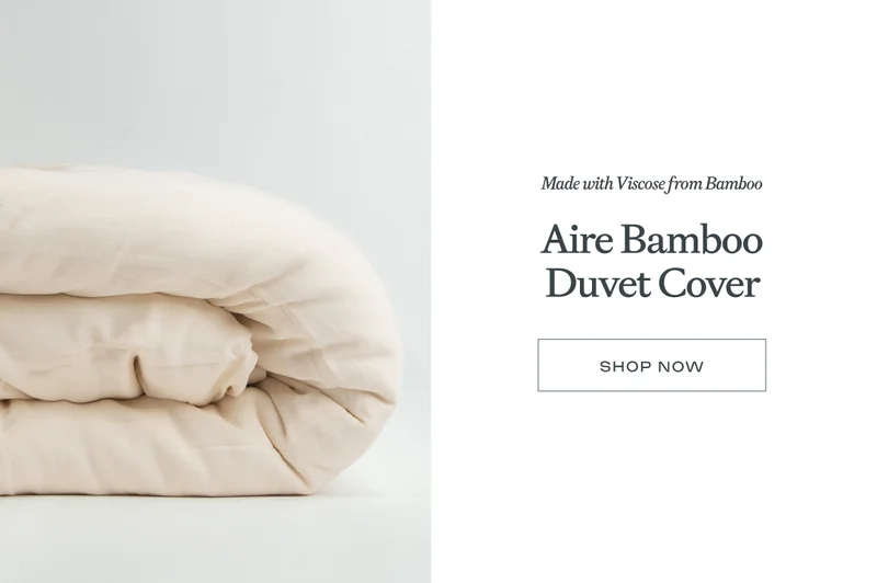 Aire Bamboo duvet cover made with viscose from bamboo