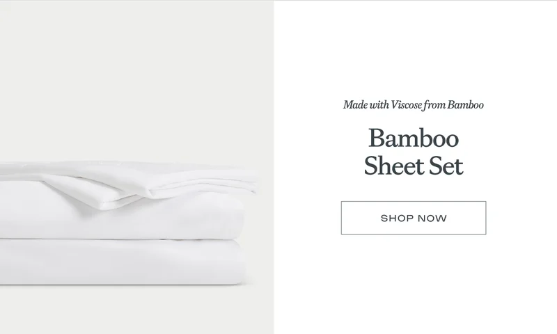 Bamboo Sheet Set made with viscose from bamboo