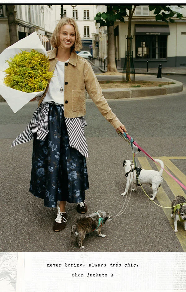 never boring. always tres chic. shop jackets
