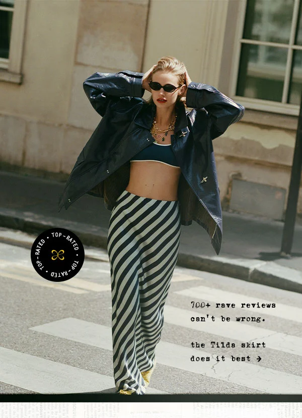 700+ rave reviews can't be wrong. the tilds skirt does it best