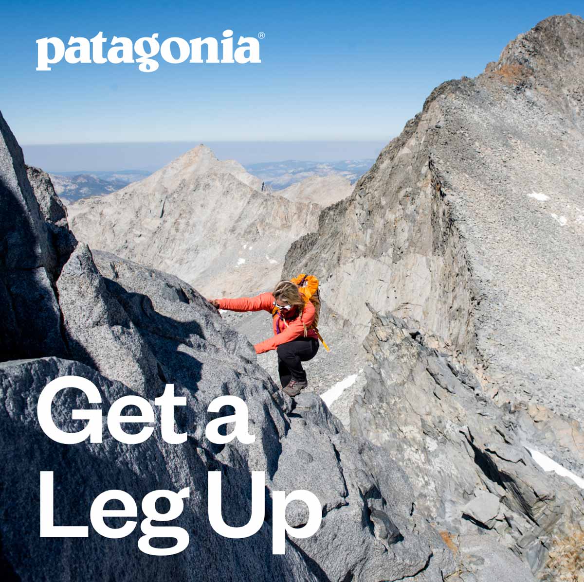 Patagonia. Get a Leg Up.