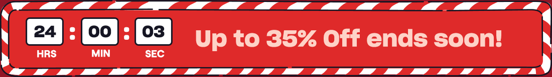 Up to 35% Off ends soon!
