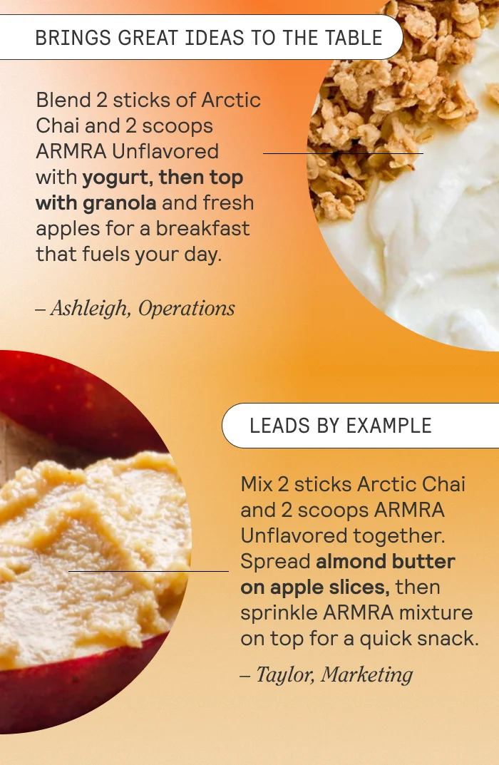 Brings Great Ideas to the Table. Leads by Example.