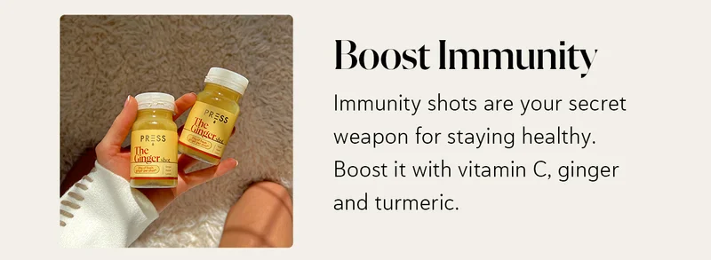Boost Immunity: Immunity shots are your secret weapon for staying healthy. Boost it with vitamin C, ginger and turmeric.