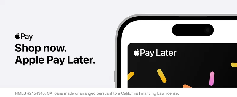 Shop now. Apple Pay Later.