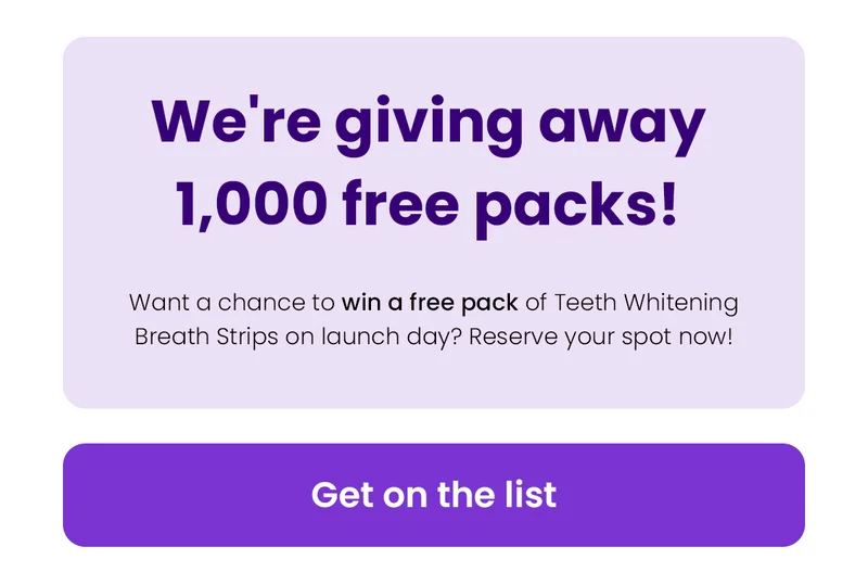 We're giving away 1,000 free packs!