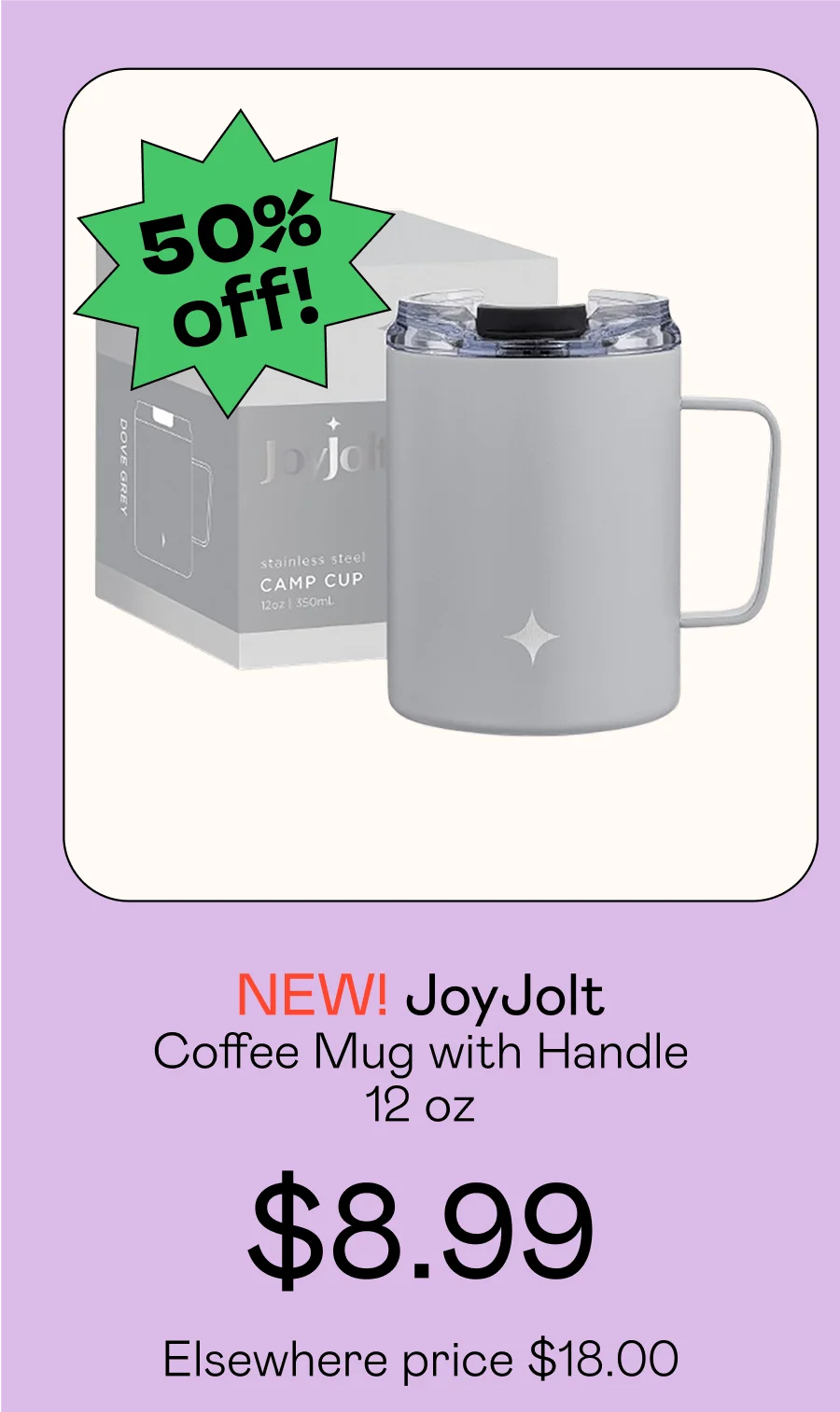 Coffee Mug with Handle - 12 oz