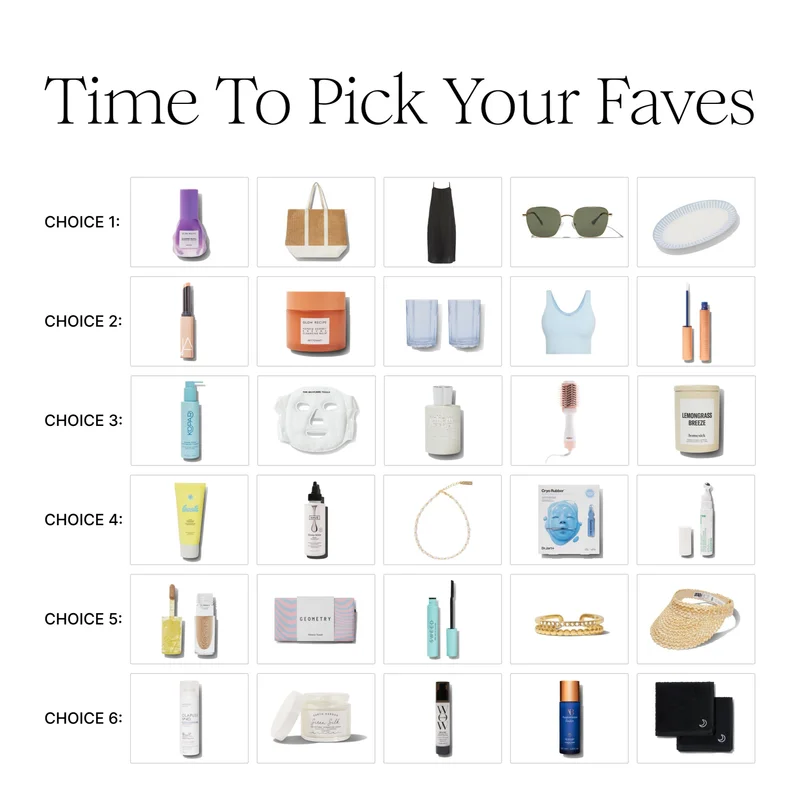 Time To Pick Your Faves