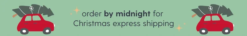 order by midnight for Christmas express shipping