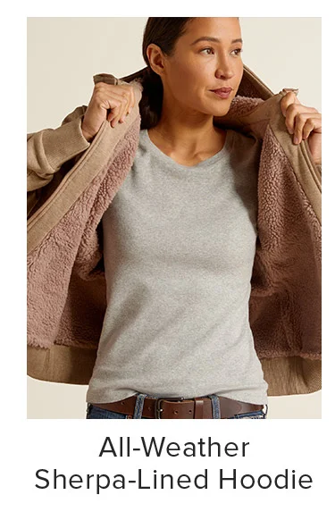 All-Weather Sherpa-Lined Hoodie
