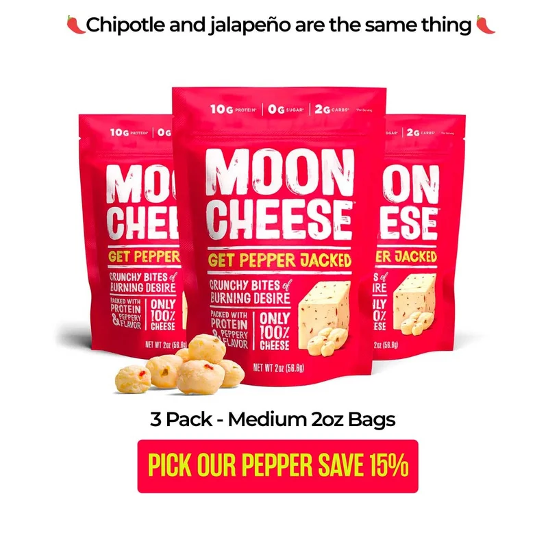 Moon Cheese | Chipotle and jalapeño are the same thing | Pick our Pepper Save 15%