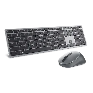 A Dell wireless keyboard and mouse.
