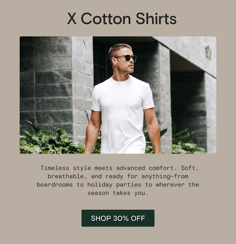 X Cotton Shirts: Timeless style meets advanced comfort. Soft, breathable, and ready for anything—from boardrooms to holiday parties to wherever the season takes you.