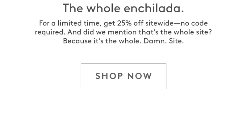 Get 25% Off Sitewide