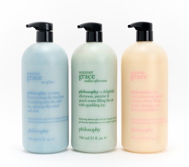 philosophy summer fine fragrance shower gel 32oz 3-piece set