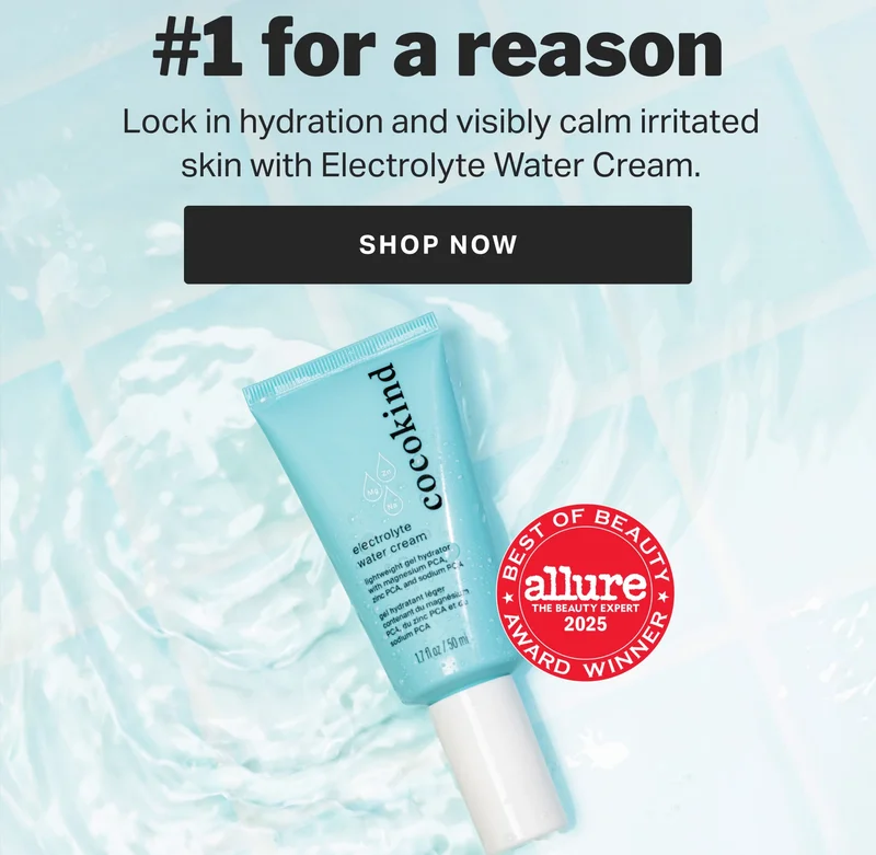 #1 for a reason  Lock in hydration and visibly calm irritated skin with Electrolyte Water Cream.