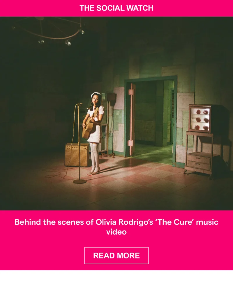 Behind the scenes of Olivia Rodrigo’s ‘The Cure’ music video
