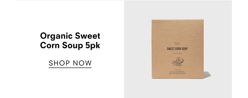Organic Sweet Corn Soup 5pk