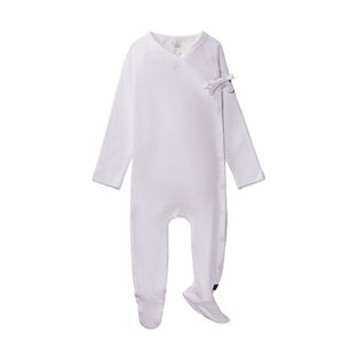MiniMoi Solid Ribbed Cross Over Tie Footie