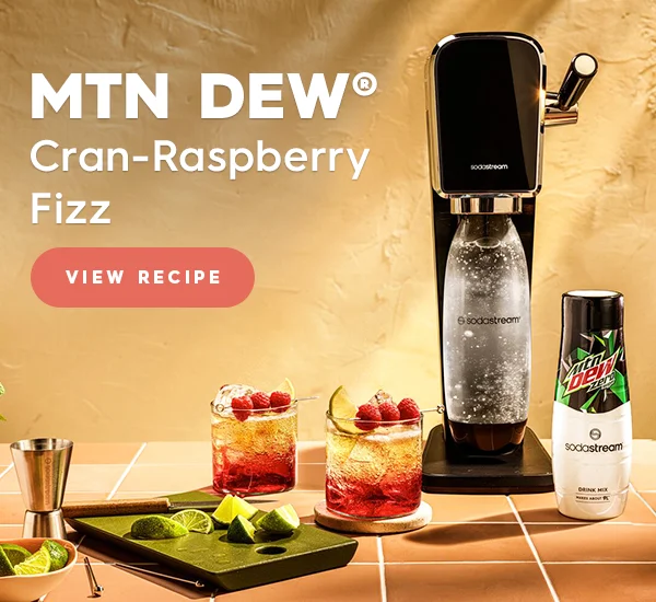 SodaStream MTN DEW® Cran-Raspberry Fizz recipe
