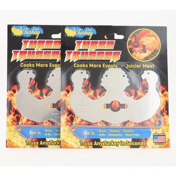Turbo Trusser Set of 2 Stainless Steel Turkey Trusser w/ Hooks