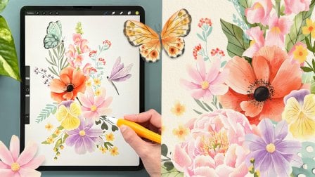Easy Procreate Watercolors - Create Botanical Illustrations on your iPad
