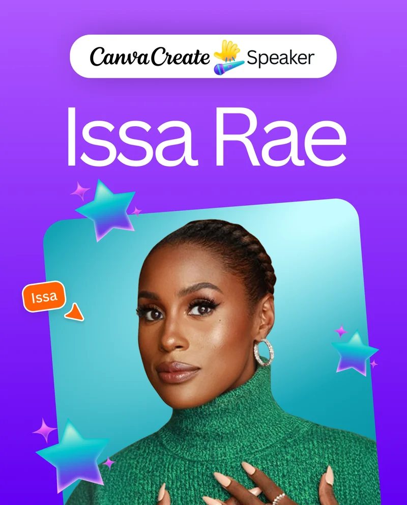 Canva Create Speaker Issa Rae