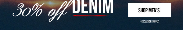 30% off Denim Shop Men's
