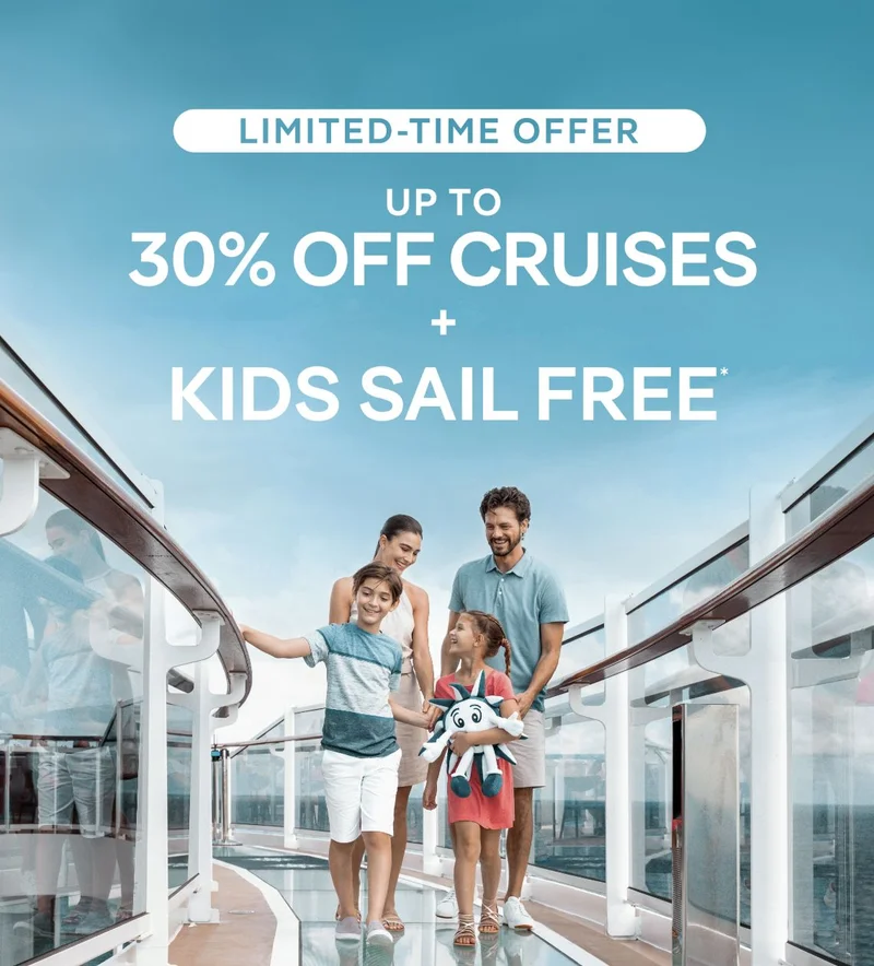 Up&nbsp;to 30%&nbsp;Off Cruises + Kids Sail Free* – Limited Time 
Offer – Click to View Cruises & Book Now – All Taxes & Fees Are Included in Prices* (Pictured: MSC&nbsp;World America Docked at Ocean&nbsp;Cay MSC&nbsp;Marine Reserve, The Bahamas)