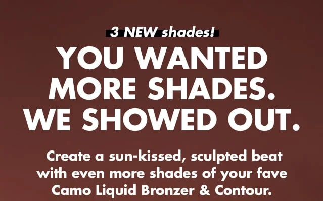 3 new shades!