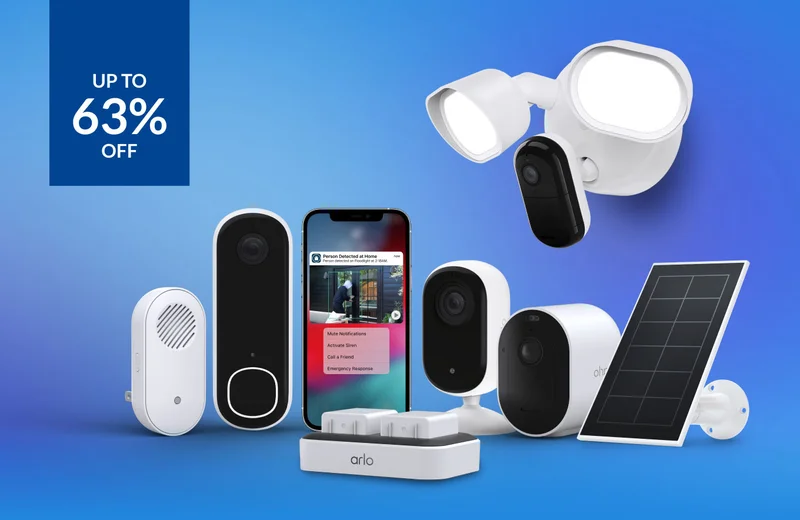 Up to 63% off. Various Arlo security products.