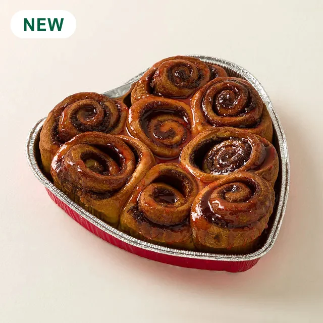 Heart-Shaped Cherry Chip Cinnamon Rolls