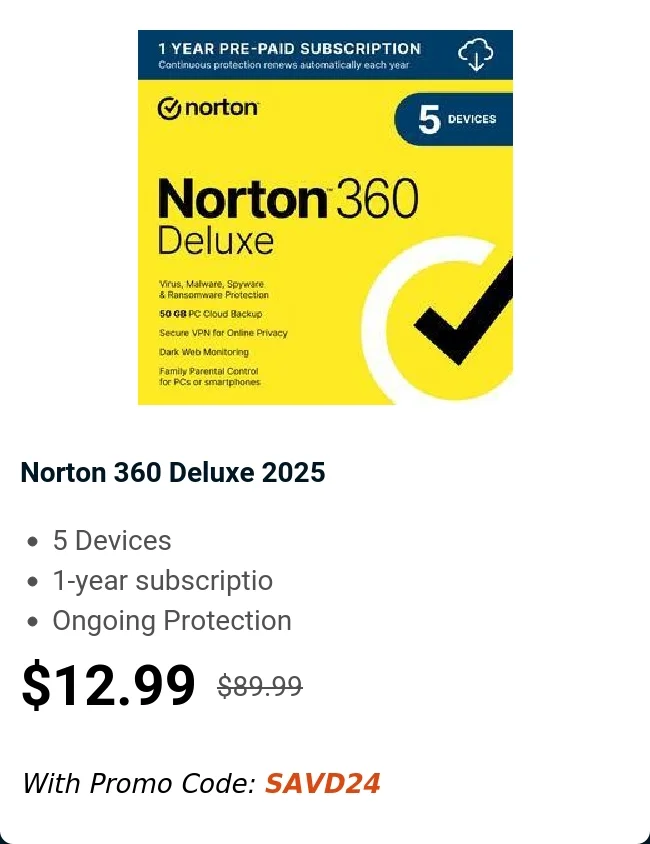 Norton 360 Deluxe 2025