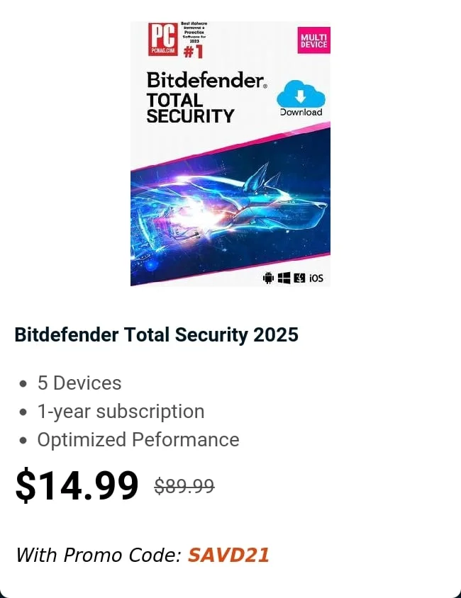 Bitdefender Total Security 2025