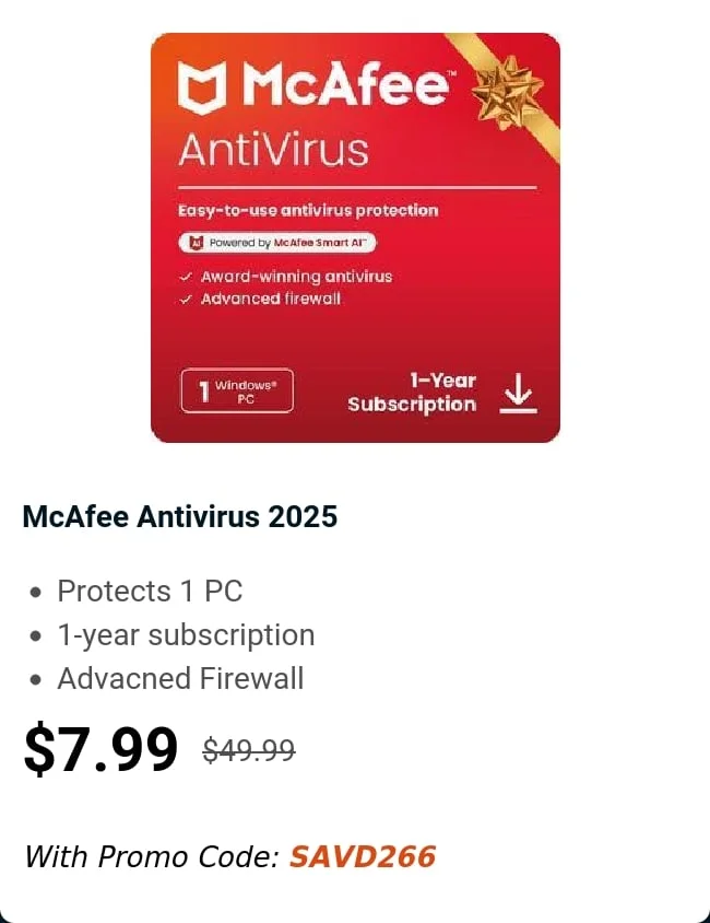 McAfee Antivirus 2025