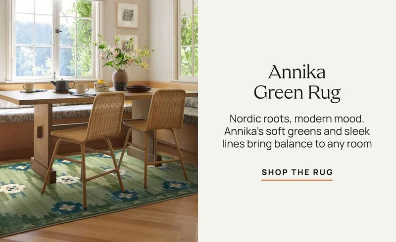 Annika Green Rug | Nordic roots, modern mood. | Shop The Rug