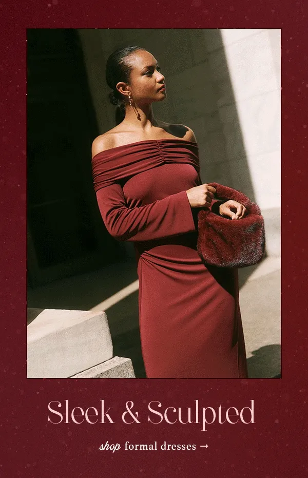sleek and sculpted, shop formal dresses