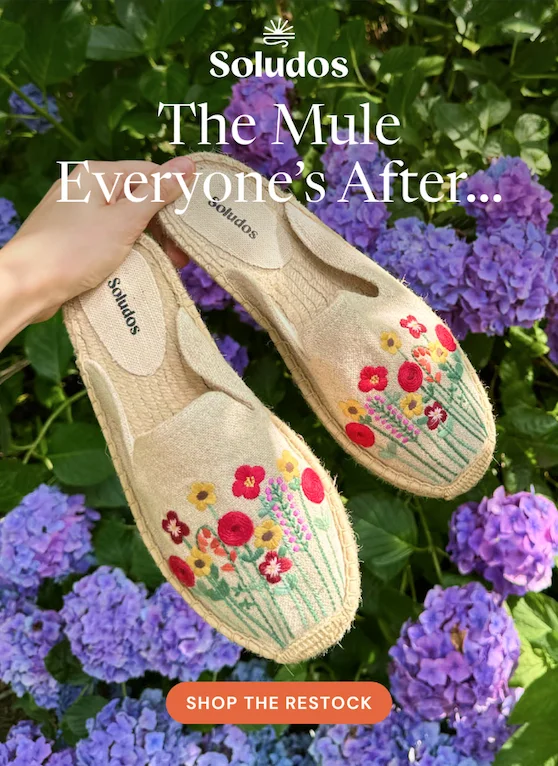 Soludos Summer Flower Mule Espadrille