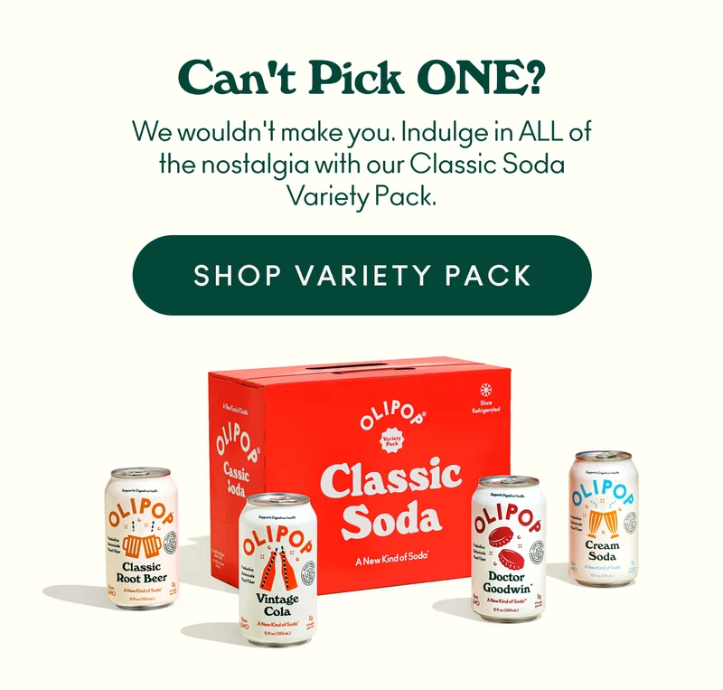 We wouldn't make you. Indulge in ALL of the nostalgia with our Classic Soda Variety Pack.