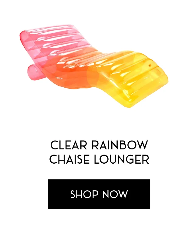 Clear Rainbow Chaise Lounger