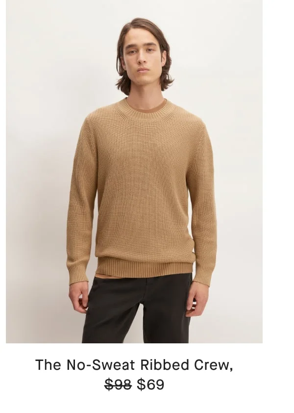 The No-Sweat Ribbed Crew