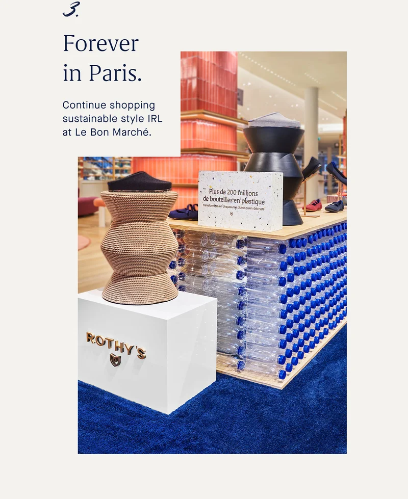 3. Forever in Paris. Continue shopping sustainable style IRL at Le Bon MarchΓ©. 3. Forever in Paris. Continue shopping sustainable style IRL at Le Bon MarchΓ©.