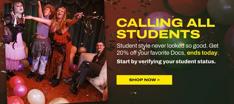 Students get 20% off ends today. SHOP NOW >