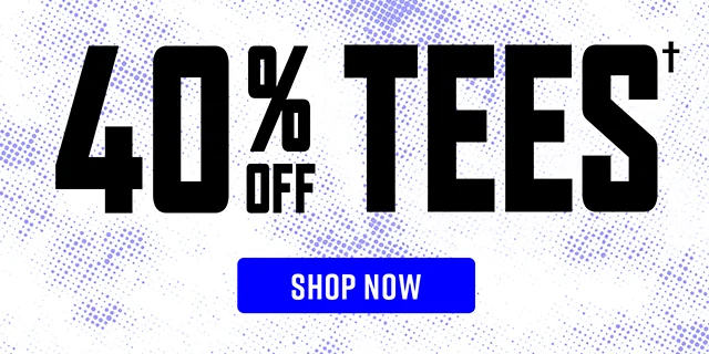 40 Percent Off Tees. Shop Now