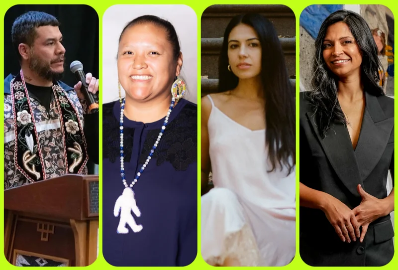 A composite image of Hayden Haynes, Samantha Jacobs, Diana Markosian, and Melissa Joseph