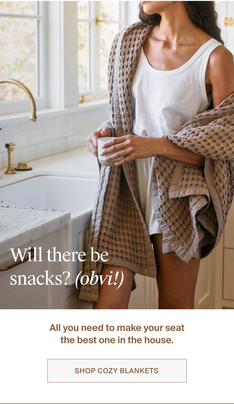 All you need to make your seat the best one in the house. Shop Cozy Blankets