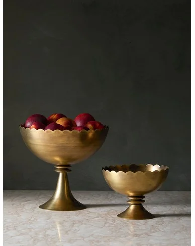 Villers Compote Bowls (Set of 2) - Brass